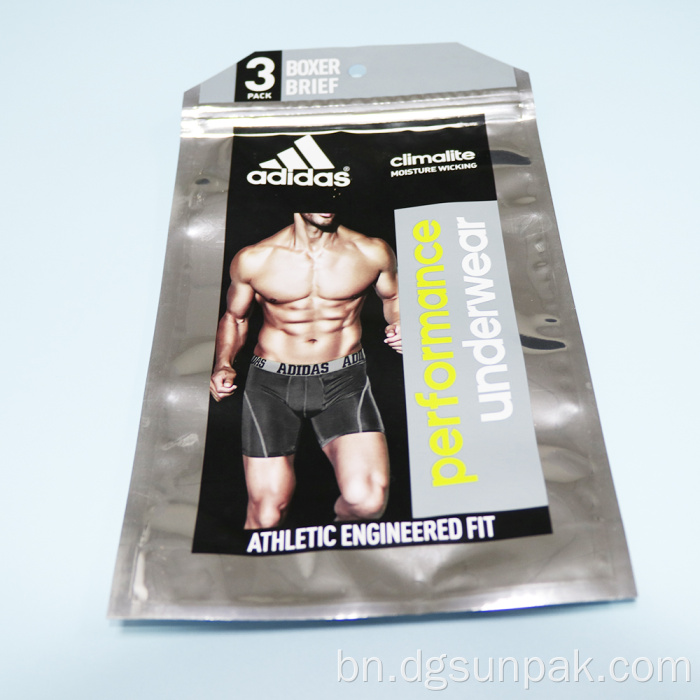 অ্যালুমিনিয়াম ফয়েল আন্ডারওয়্যার প্যাকিং ব্যাগ/আন্ডারওয়্যার প্যাকেজিং ব্যাগ